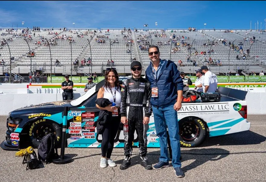 Team appearance with the branded race truck